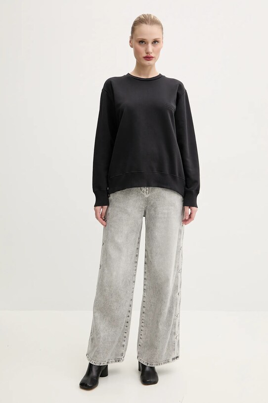 MM6 Maison Margiela pamut melegítőfelső S52GU0240.M25012 fekete SS25