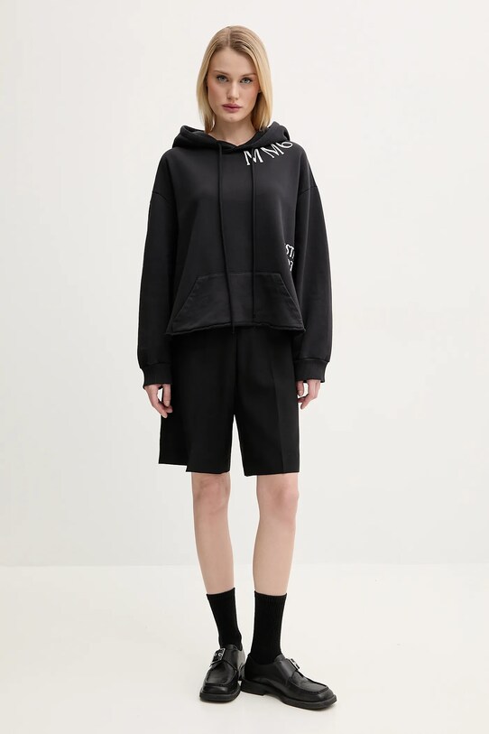 Бавовняна кофта MM6 Maison Margiela S52GU0241.M25012 чорний SS25