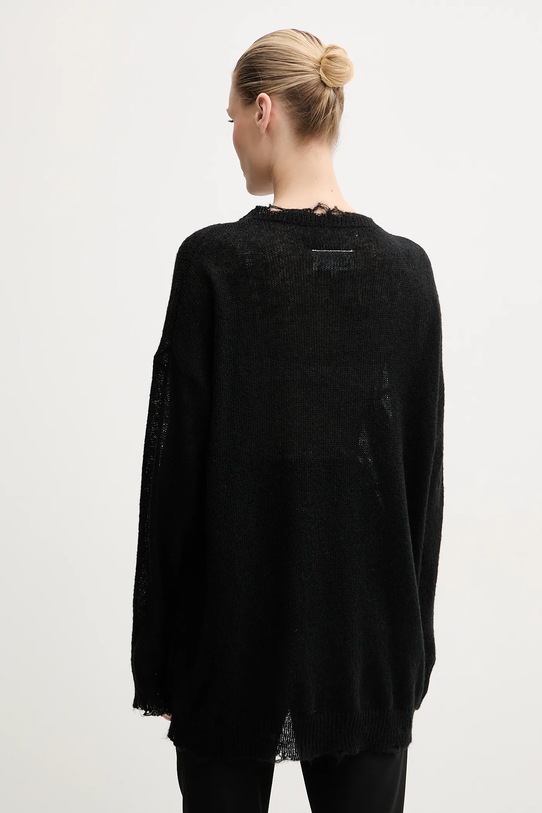 Дрехи Пуловер с вълна MM6 Maison Margiela S52HL0040.M13088 черен