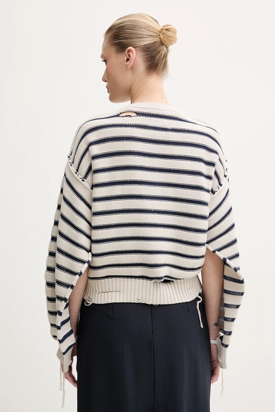 Odzież MM6 Maison Margiela sweter S52HL0042.M13080 beżowy