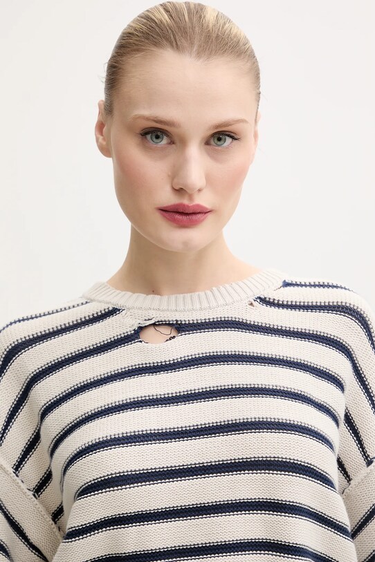 MM6 Maison Margiela sweter beżowy S52HL0042.M13080