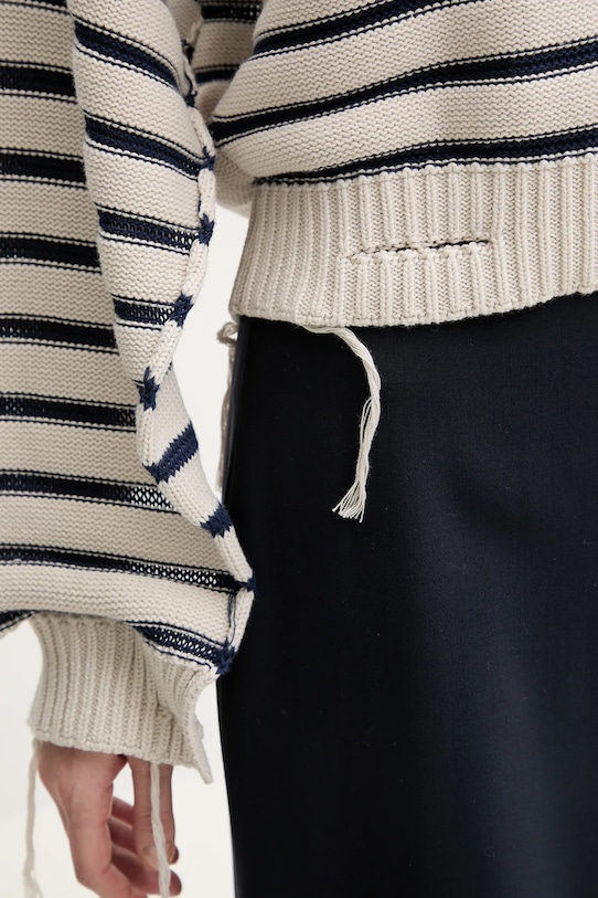 Пуловер MM6 Maison Margiela S52HL0042.M13080 бежов