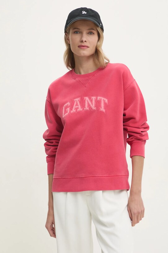Бавовняна кофта Gant рожевий 4200555