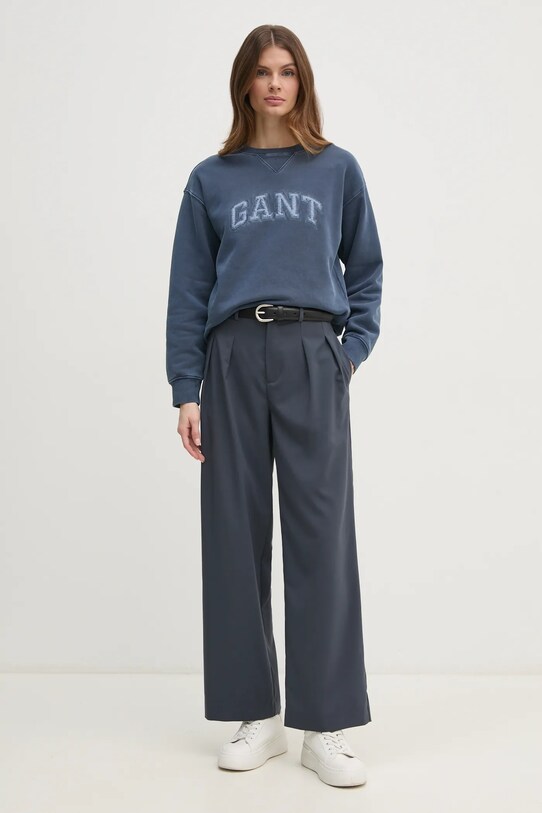 Бавовняна кофта Gant 4200555 блакитний SS25
