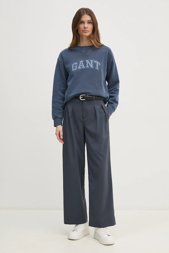 Бавовняна кофта Gant 4200555 блакитний SS25