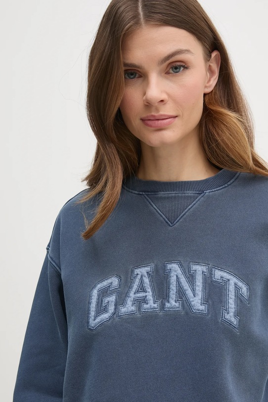 Бавовняна кофта Gant блакитний 4200555