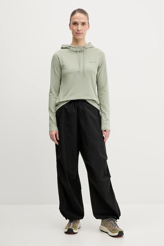 Columbia sportos pulóver Sun Trek 2145261 zöld SS25