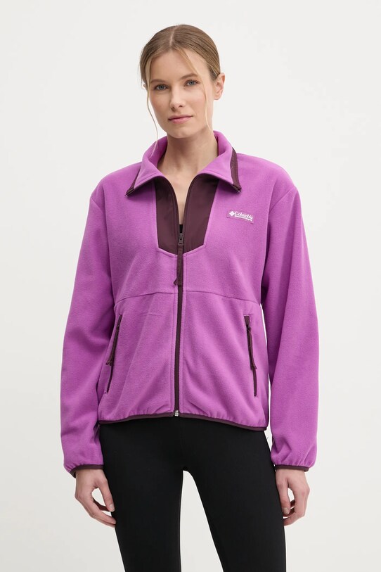 Columbia sportos pulóver Sequoia Grove mintás lila 2085313
