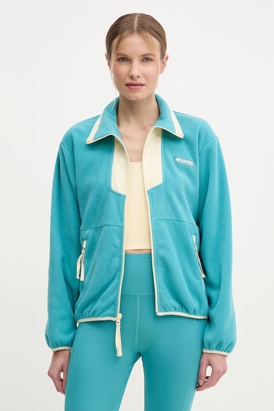 Columbia bluza sportowa Sequoia Grove bez kaptura turkusowy 2085313