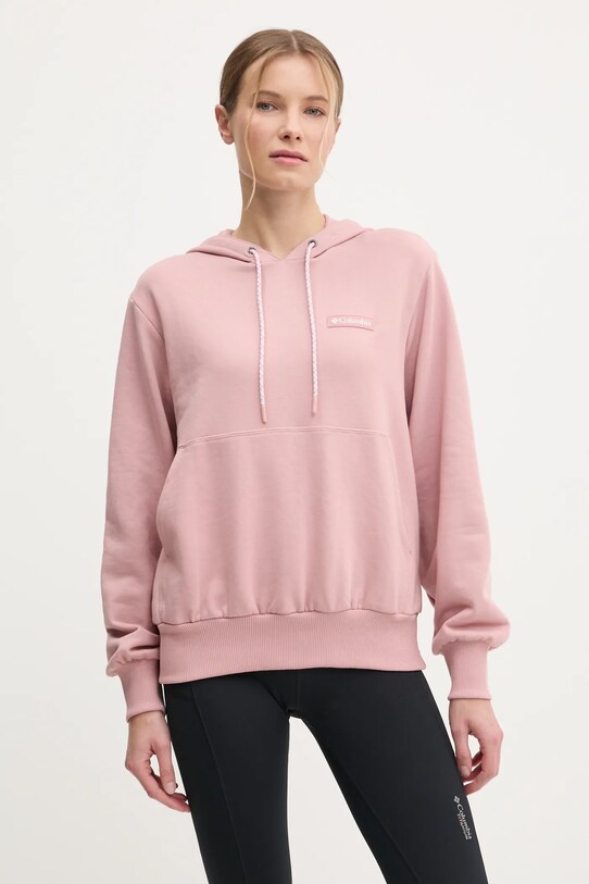 Columbia bluza dresowa Marble Canyon z kapturem różowy 2073661