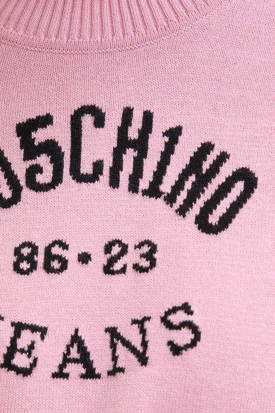 Moschino Jeans pulover de bumbac 0907.3201 roz