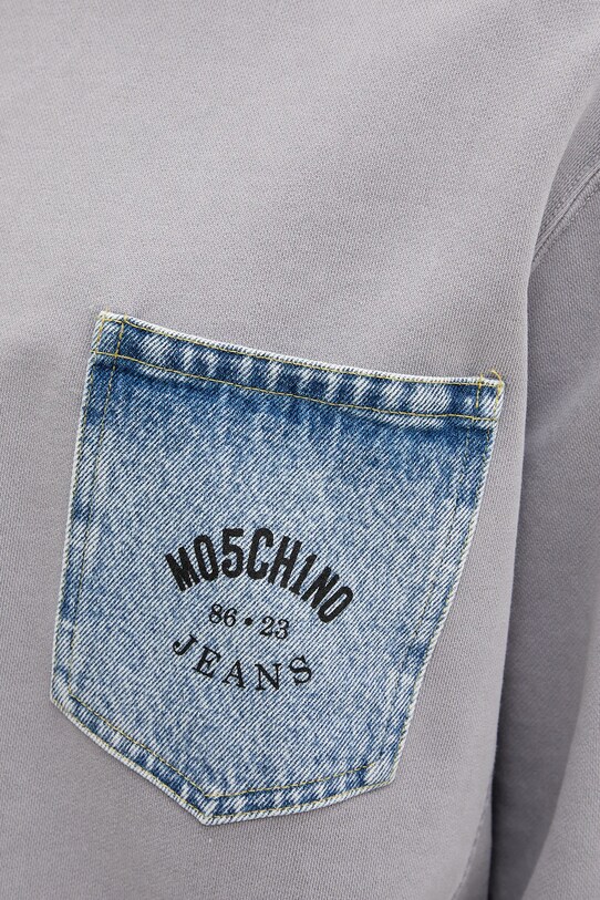 Moschino Jeans felpa in cotone 1709.3228 grigio