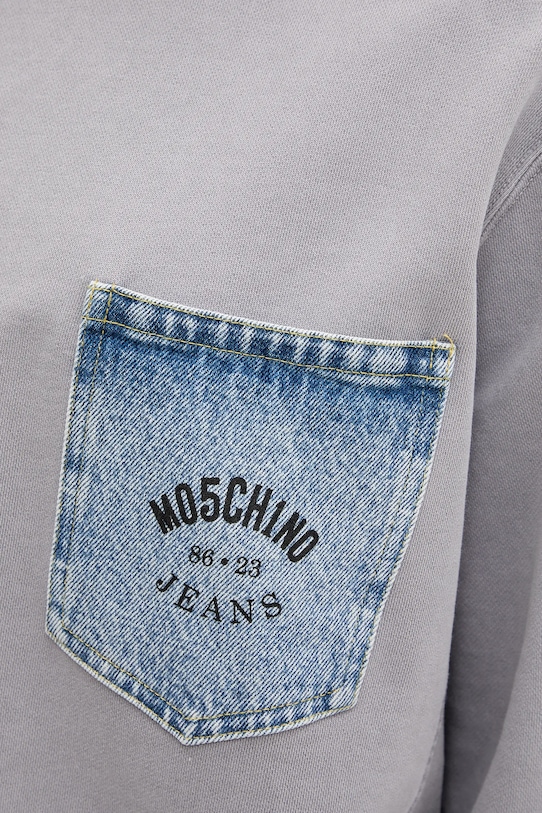 Памучен суичър Moschino Jeans 1709.3228 сив