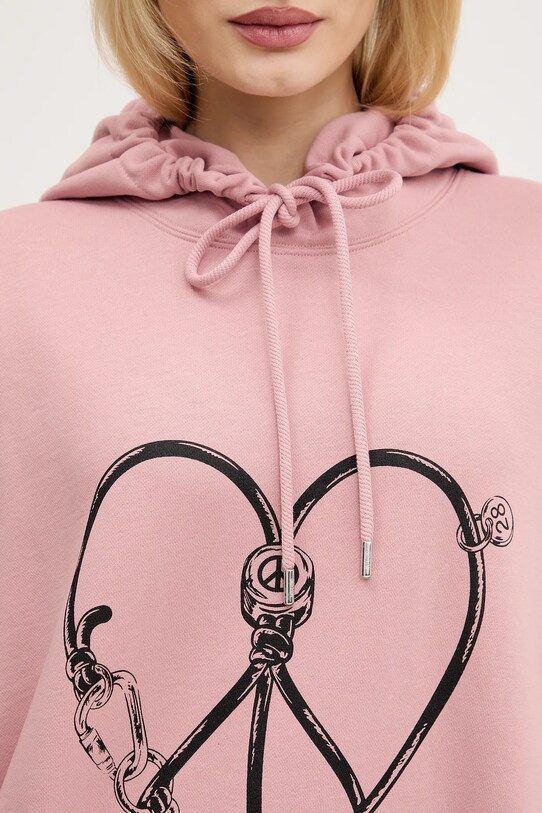 Moschino Jeans felpa in cotone 1708.3228 rosa