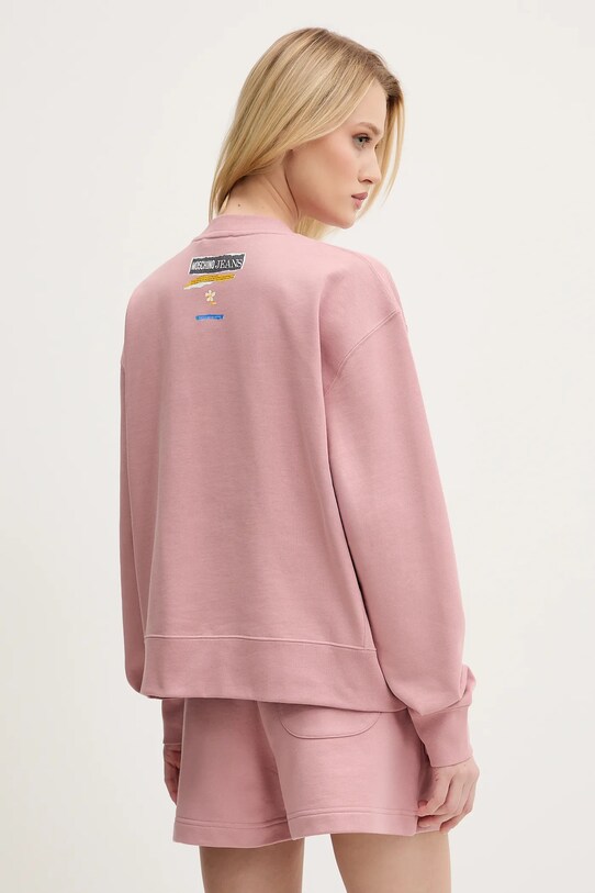 Abbigliamento Moschino Jeans felpa in cotone 1706.3228 rosa