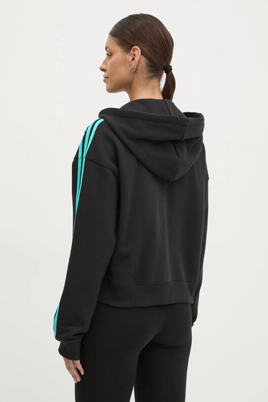 Ρούχα Βαμβακερή μπλούζα adidas x Mercedes JV5436 μαύρο