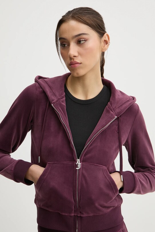 Juicy Couture bluza uni burgundia JCAP176EU