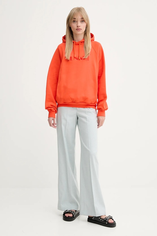 Βαμβακερή μπλούζα Sunnei RTWXJER031 πορτοκαλί SS25