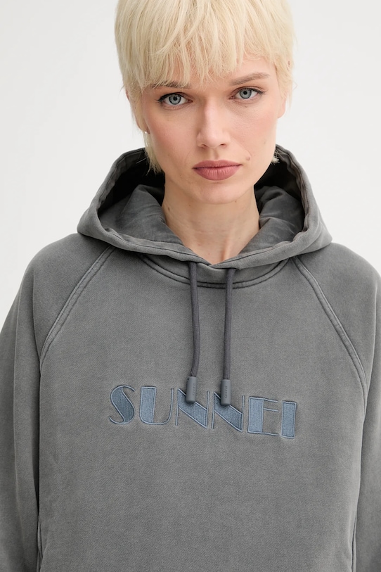 Памучен суичър Sunnei сив RTWXJER031