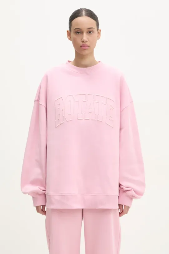 Rotate cotton sweatshirt Planet friendly pink 1134311986