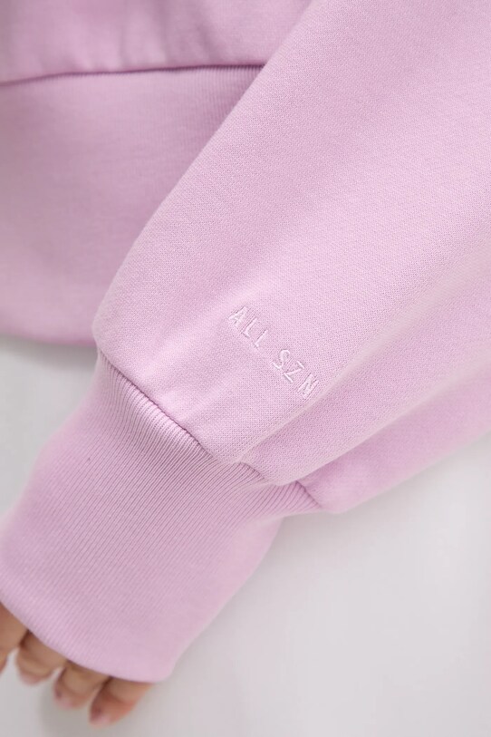 Хлопковая кофта adidas ALL SZN JJ1267 розовый