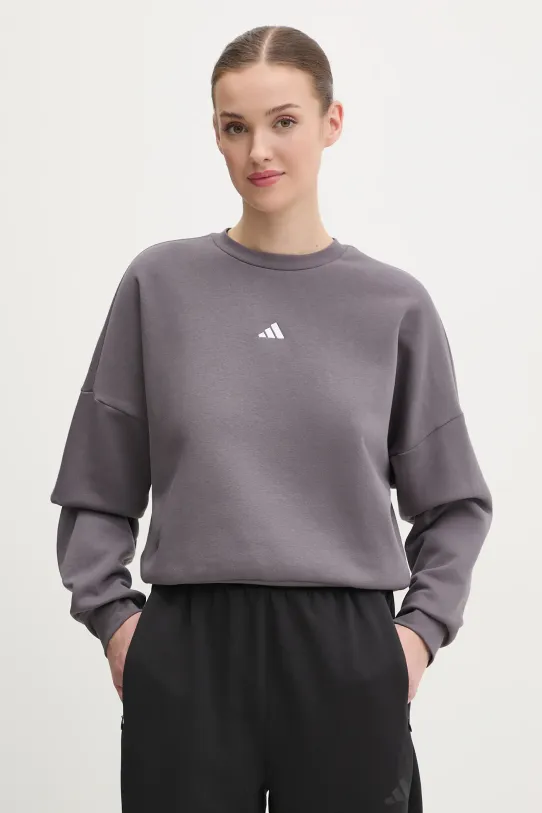 Dukserica adidas Essentials bez uzorka ljubičasta JI6067