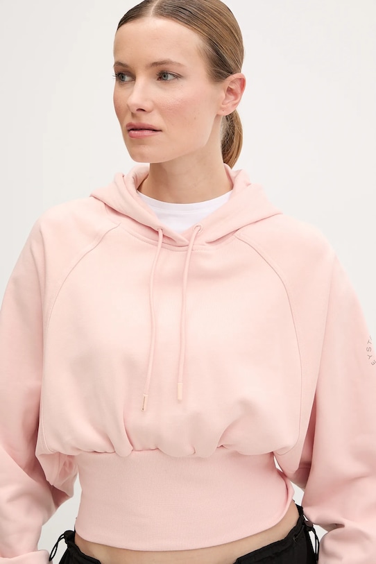 adidas by Stella McCartney bluza bawełniana pomarańczowy JJ4161