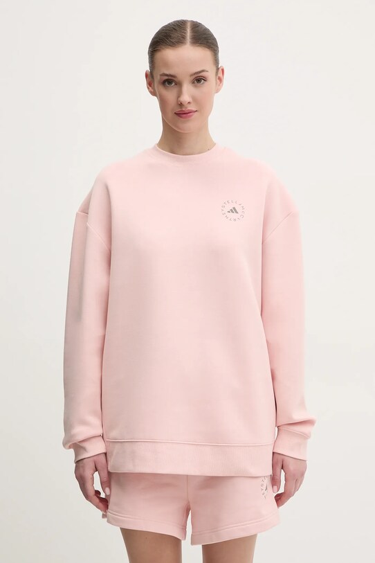 adidas by Stella McCartney bluza dresowa pozostałe różowy JN0229