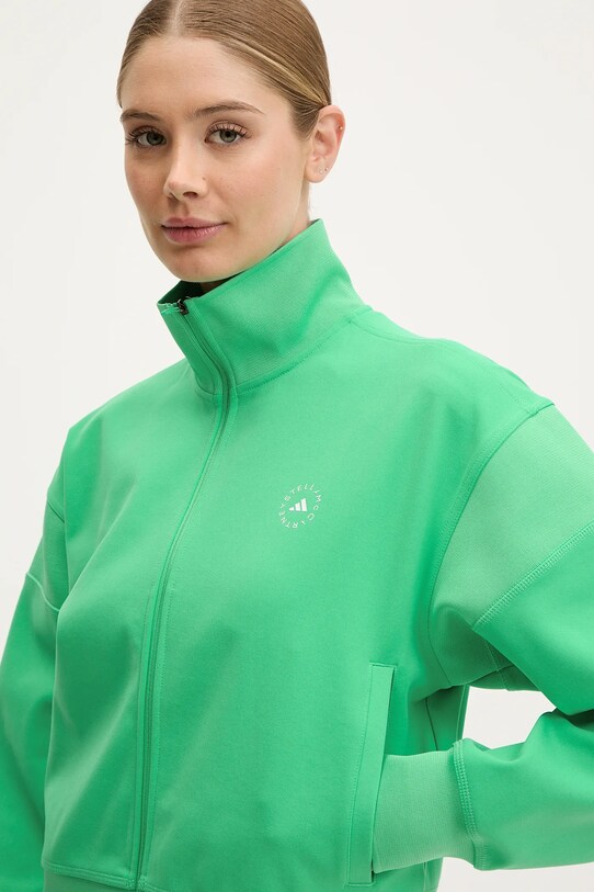 Суичър adidas by Stella McCartney зелен JJ0085