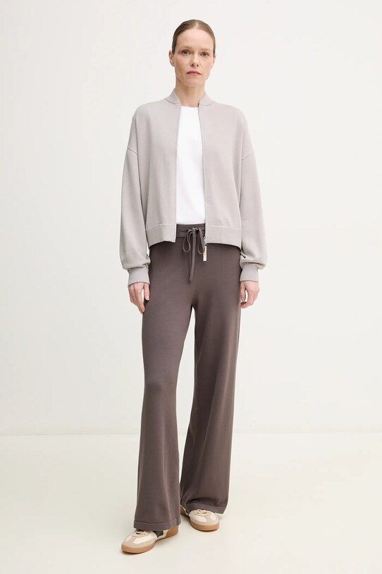 Max Mara Leisure kardigán 2516311017600 szürke SS25