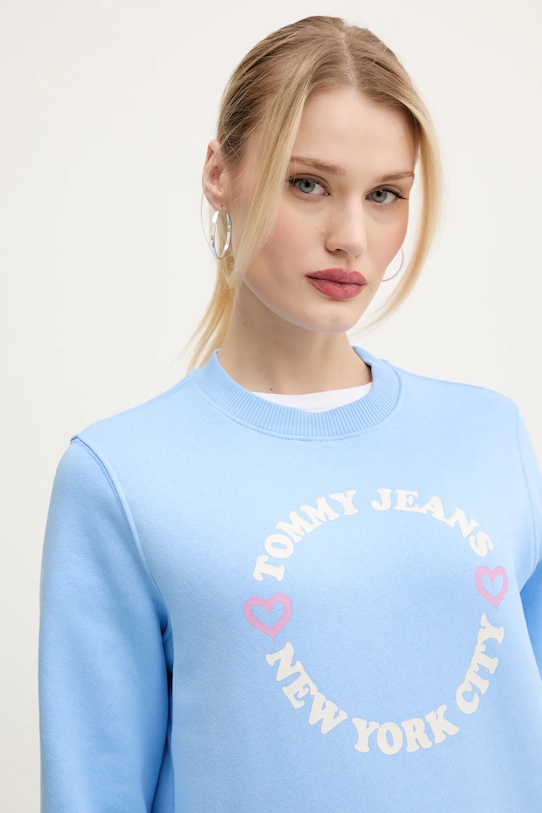 Tommy Jeans bluza niebieski DW0DW21770