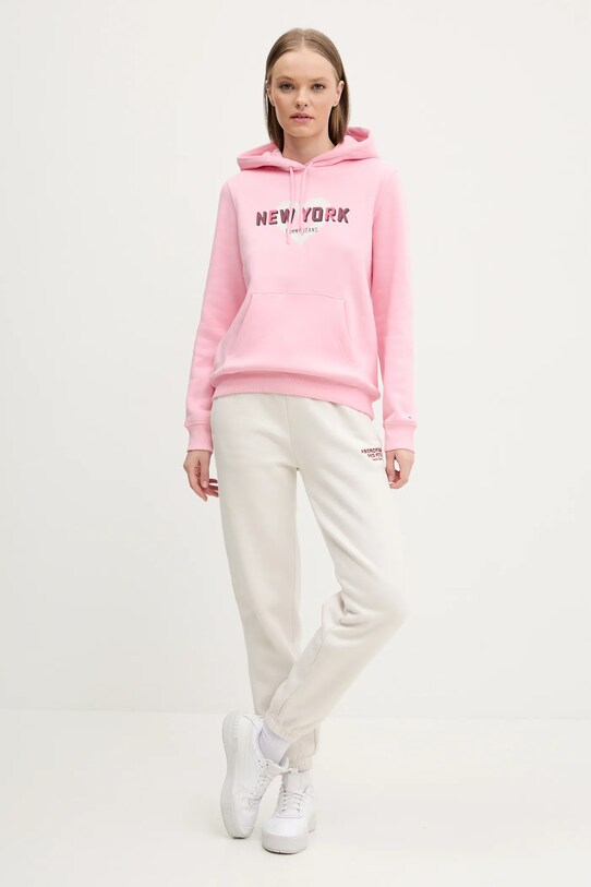 Tommy Jeans felső DW0DW21771 rózsaszín SS25