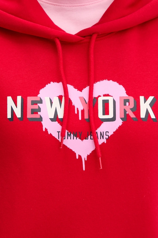 Tommy Jeans bluza DW0DW21771 czerwony