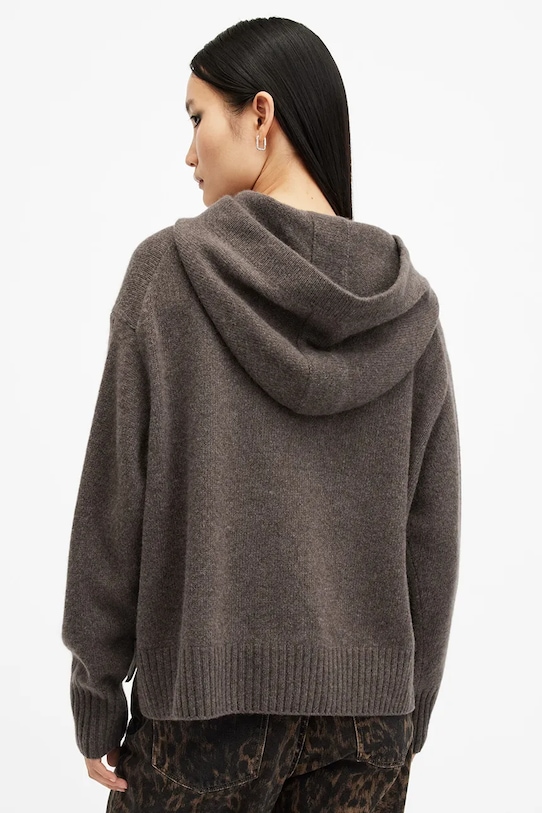 Oblečenie Vlnená mikina AllSaints INES W074KB hnedá