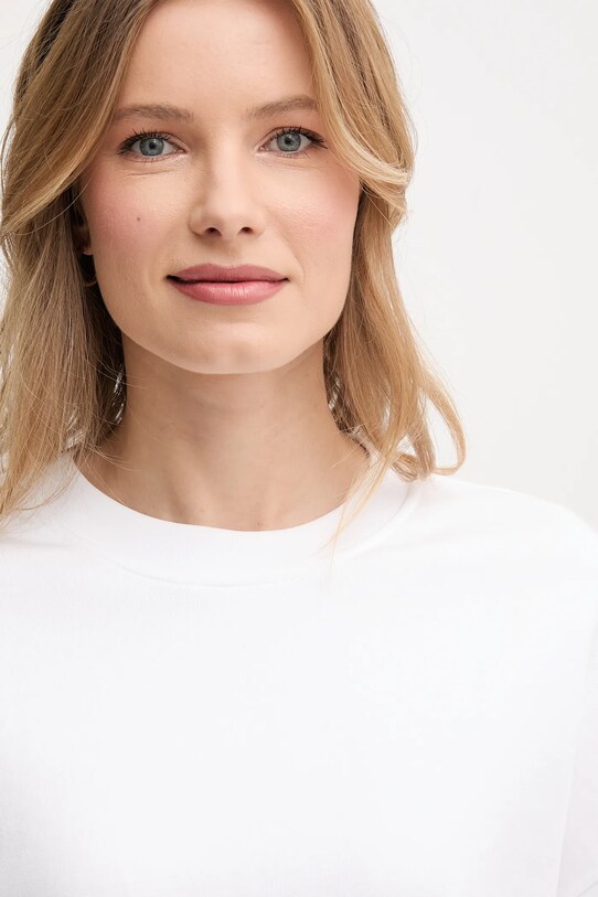 United Colors of Benetton bluza bawełniana biały 3UNID109A