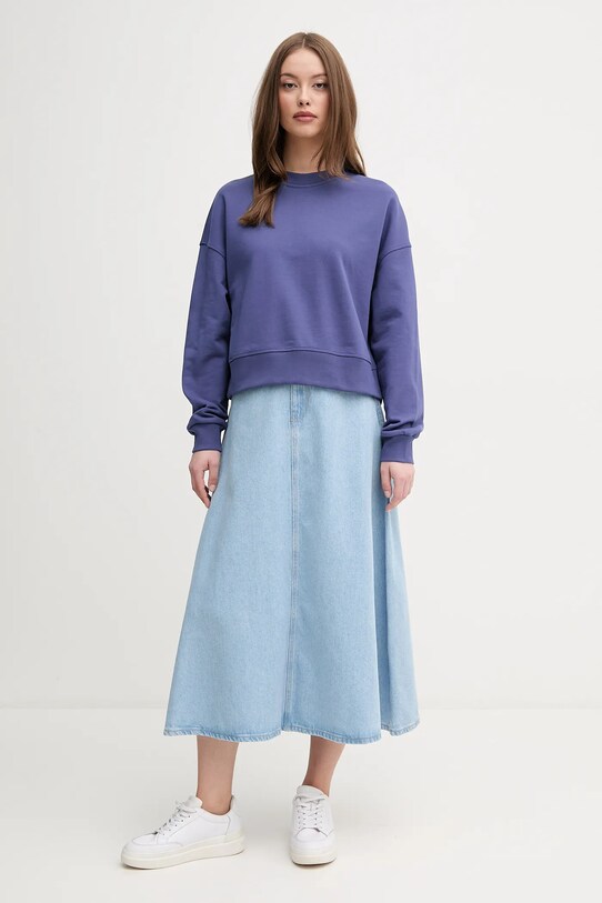 United Colors of Benetton bluza bawełniana 3UNID109A granatowy SS25