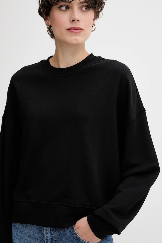 United Colors of Benetton hanorac de bumbac negru 3UNID109A