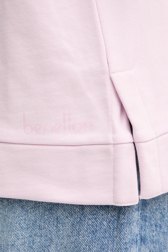 United Colors of Benetton hanorac de bumbac 3UNID500R roz