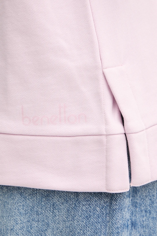 United Colors of Benetton hanorac de bumbac 3UNID500R roz