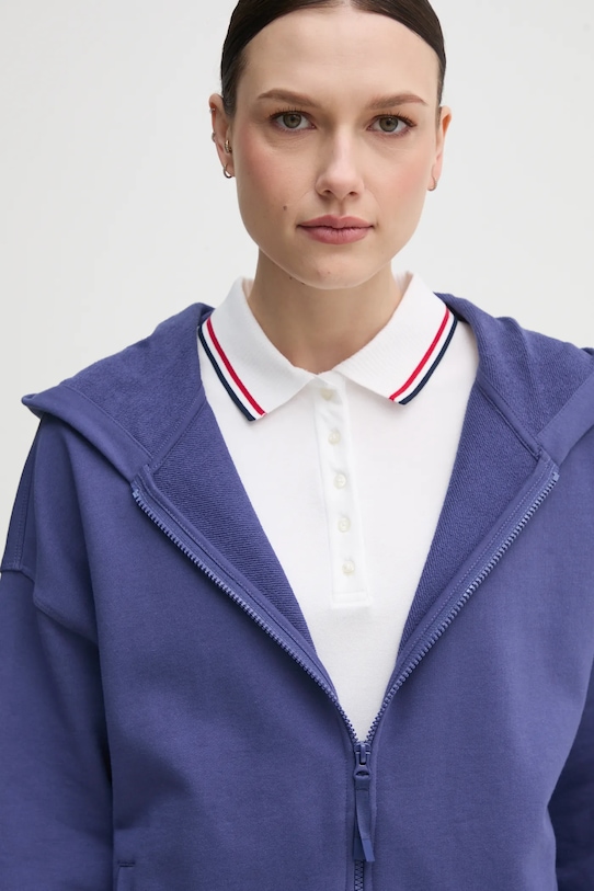 Бавовняна кофта United Colors of Benetton фіолетовий 3UNID500R