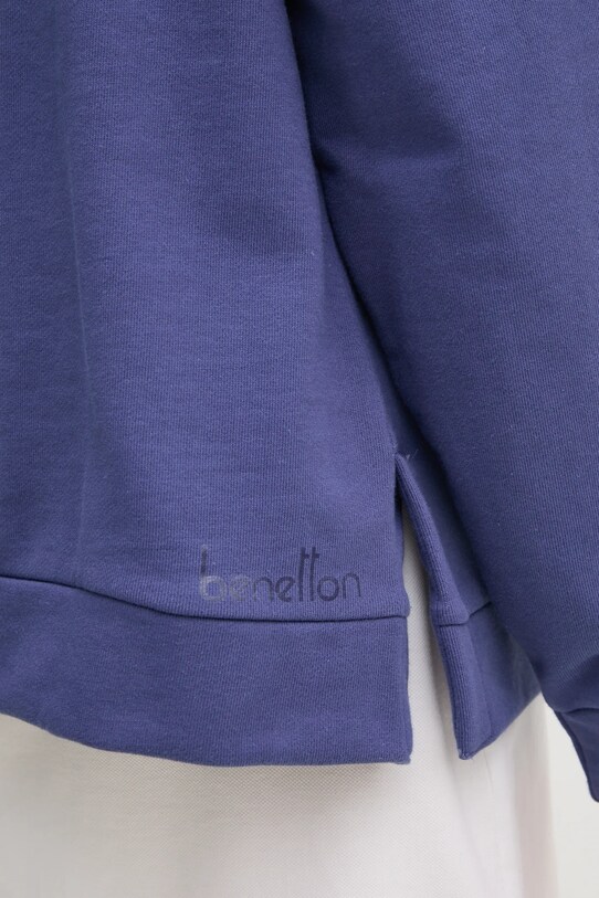 Бавовняна кофта United Colors of Benetton 3UNID500R фіолетовий