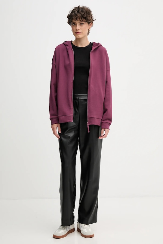 United Colors of Benetton bluza bawełniana 3UNID500R fioletowy AW25
