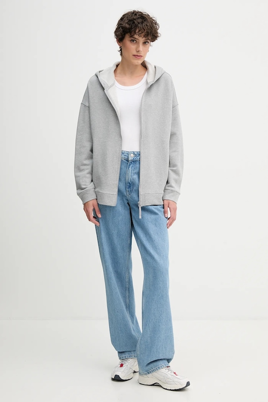 United Colors of Benetton hanorac de bumbac 3UNID500R gri AW25