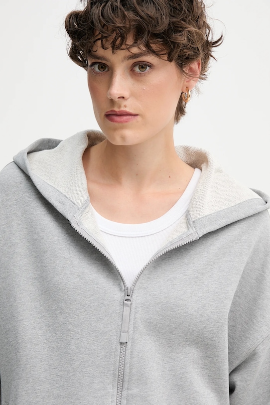 United Colors of Benetton hanorac de bumbac gri 3UNID500R