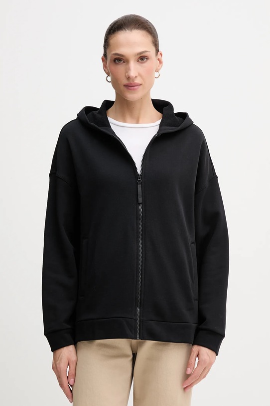 Памучен суичър United Colors of Benetton памук черен 3UNID500R