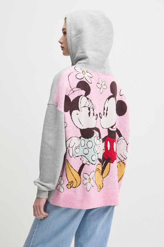 Кофта Desigual BETTER з капюшоном сірий 25SWSK28