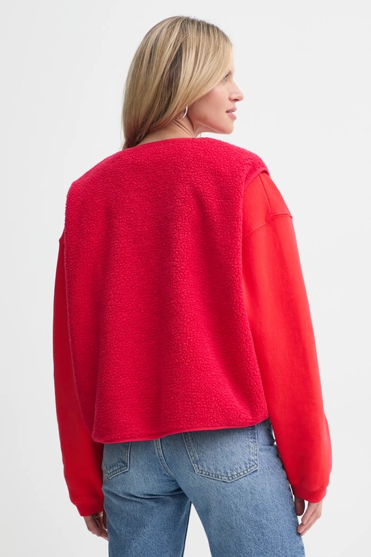 Odzież American Vintage bezrękawnik HOK16BE25 czerwony