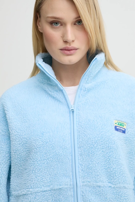 American Vintage bluza polarowa niebieski HOK16CE25