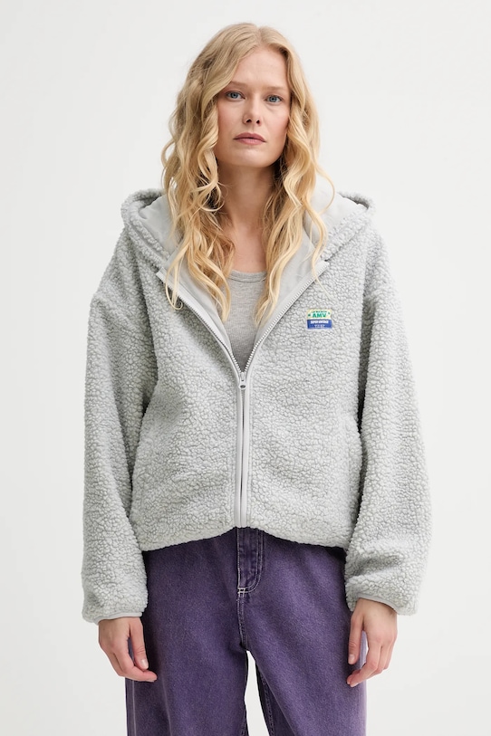 American Vintage bluză uni gri HOK16EE25