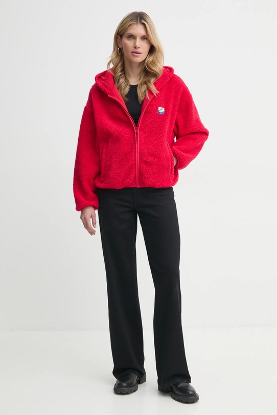 American Vintage bluza HOK16EE25 czerwony SS25